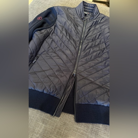 Johnnie-O, brand new men’s navy hybrid jacket, nylon/Merino wool. Size XL. - Picture 5 of 11